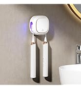 Toothbrush Holder Wall Mounted, Rechargeable Smart Cleaner Case, Portable Toothbrush Holder for E...