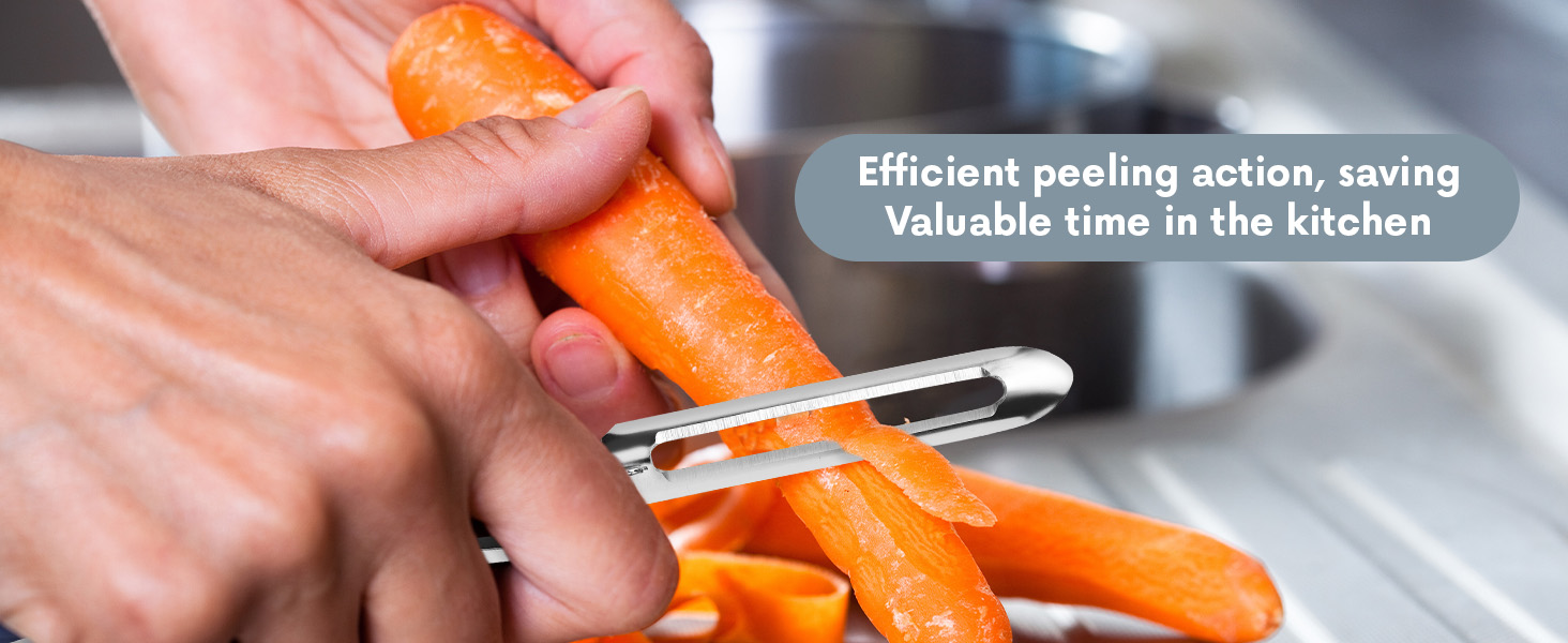 Linden Sweden Jonas Peeler Comfort Meets Safety Ergonomic Soft-grip handle peelers for kitchen