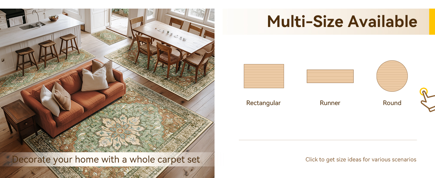 releany washable area rugs