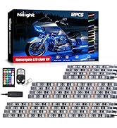 Nilight - TL-35 12PCS Motorcycle RGB Led Light Kit Waterproof Multi-Color Atmosphere Lights Lamp ...