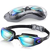 Aegend Swim Goggles, Swimming Goggles No Leaking Full Protection Adult Men Women Youth