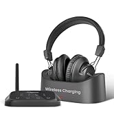 Avantree HT5009 Plus - [2025 Upgraded] Wireless Headphones for TV Watching with Transmitter & Cha...