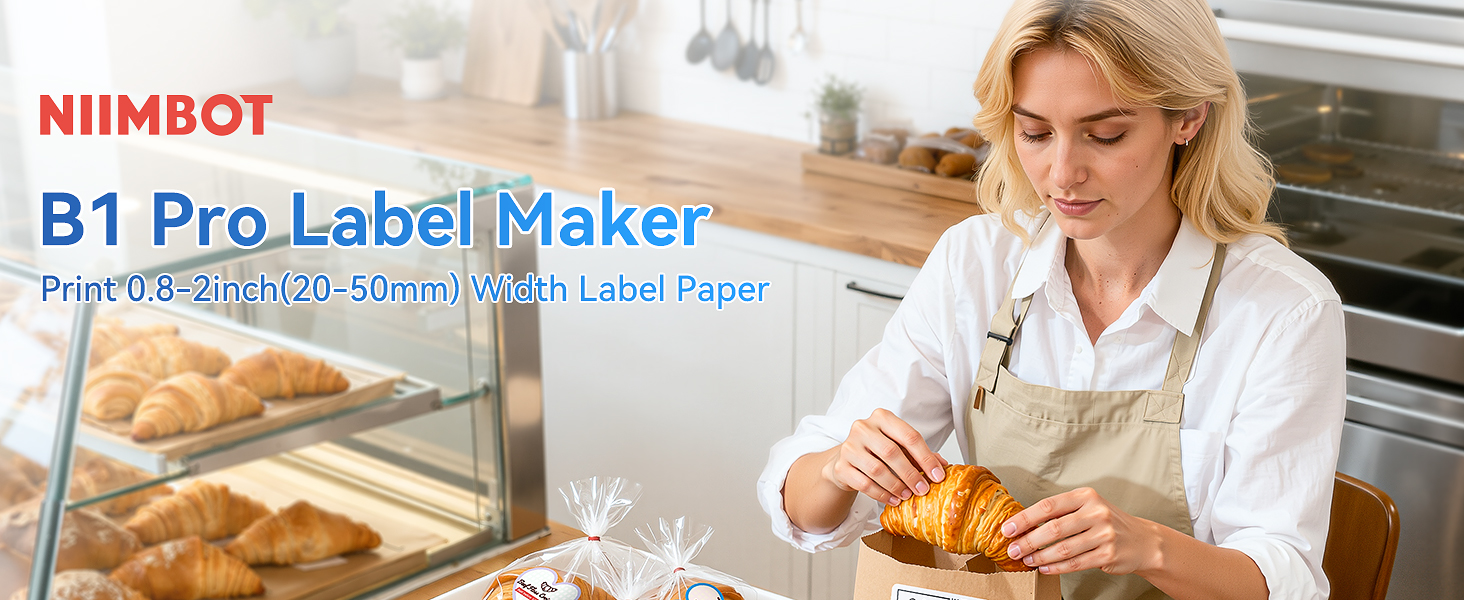 B1 pro label maker, new upgrade 300dpi label printer