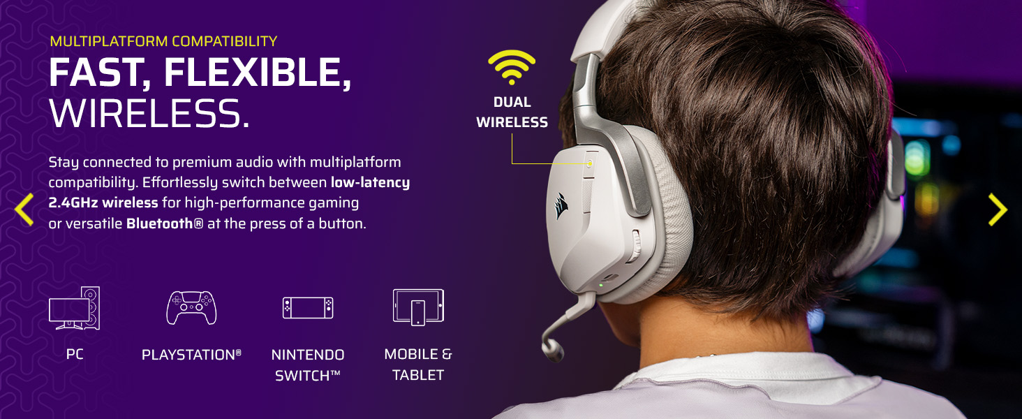 bluetooth, wireless, dual, multiplatform, compatiblity, pc, playstation, nintendo switch, mobile