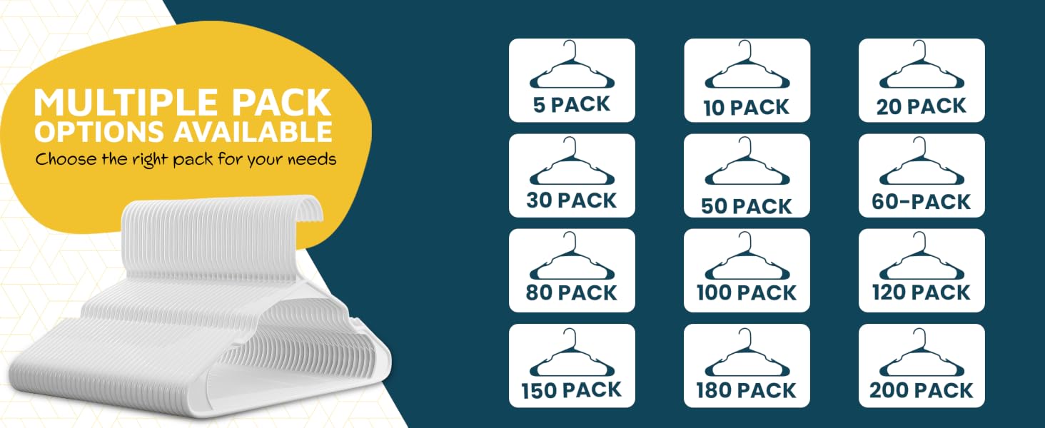 MULTIPLE PACK OPTIONS AVAILABLE