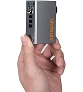 AIRBANK Mini Bike Pump with Gauge, Pocket 2 PRO, 120 PSI Electric Bicycle Pump Portable, Recharge...