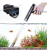 SEAOURA Aquarium Siphon Pump Gravel Cleaner Tool with Aquarium Magnetic Cleaner