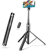 Torjim 60” Phone Tripod &amp; Selfie Stick, All in One Extendable Cell Phone Tripod with Remote Shutt...