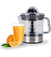 LEBENLANG – Electric juicer max juice yield | Citrus juicer + 2 cones 40W | Lemon, lime, orange, ...