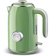 Pukomc Electric Kettle,1.7L Stainless Steel Electric tea kettle with Temperature Gauge, Fast Boil...