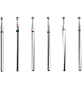 MZCMSL Round Ball Cuticle Bit Set with Case, 3/32 Shank Manicure Drill Bits,6pcs Cuticle Remover ...