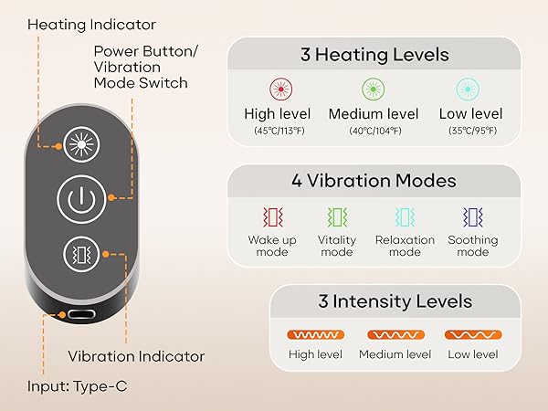 back massager portable back heating pad
