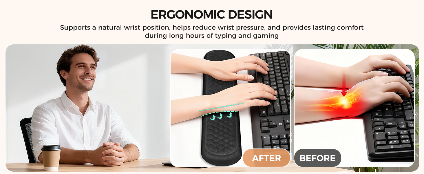 wrist rest for keyboard and mouse