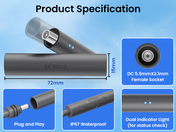 Starlink DC Power Cord Extender