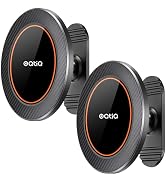 OQTIQ Magnetic Car Phone Mount Holder, Dashboard Mount with 3M Adhesive, Black Carbon Fiber, Alum...