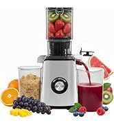 Simple Deluxe Cold Press Juicer, Slow Masticating Juicer Machines with Wide Feed Chute, Fits Whol...