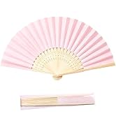 ffscafscn Paper Hand Fans, 8.3 Inch Foldable Handheld Fans for Wedding Favors, Party Decorations,...