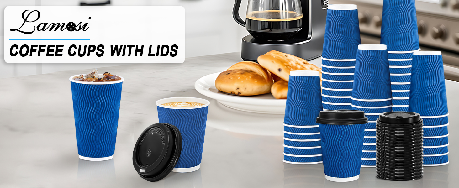 insulated disposable coffee cups with lids