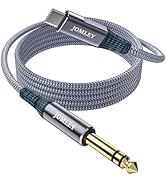 JOMLEY USB C to 1/4 inch Audio Cable 1.6FT, Type C to 6.35mm TRS Stereo Cable, USB C to 1/4 inch ...