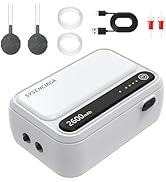 Aquarium Air Pump Rechargeable Aerator for Bait Bucket, Portable Battery Powered Air Pump for Aqu...