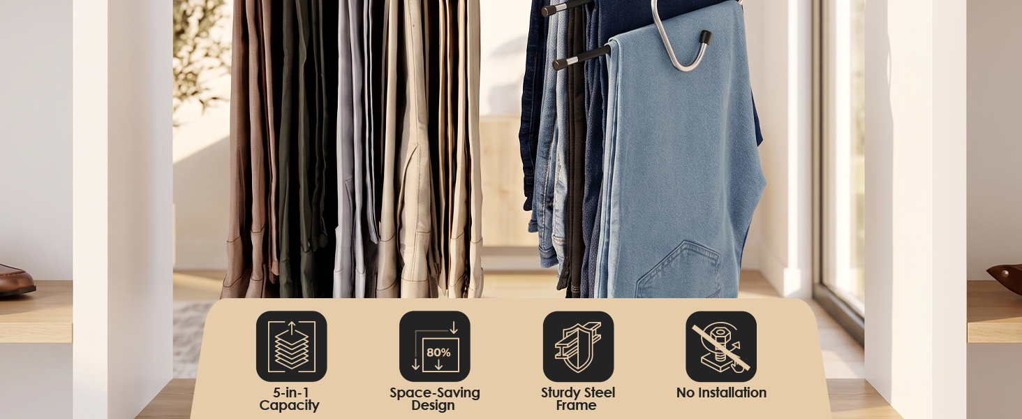 Multifeature Pants Hanger