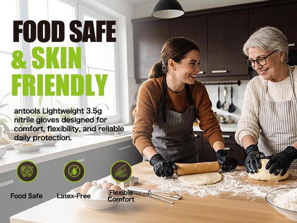Food Safe Disposable Nitrile Gloves