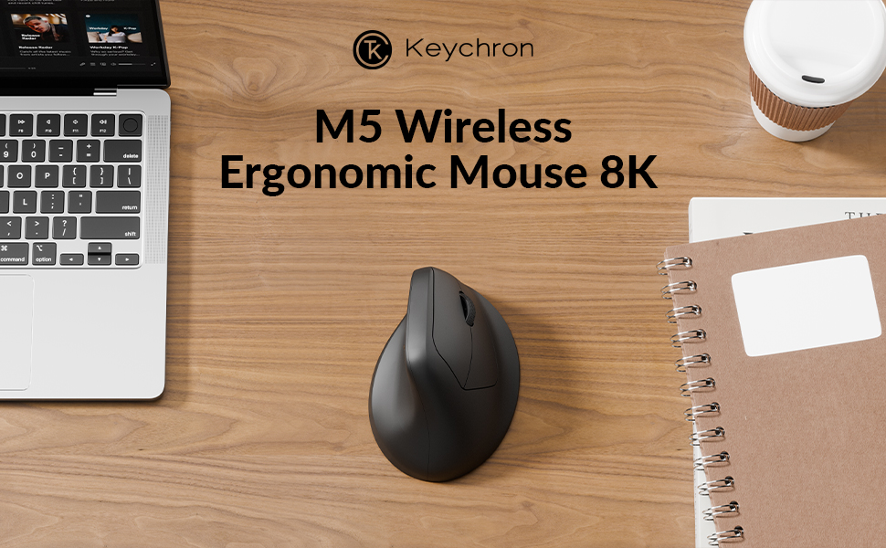 Keychron M5 Wireless Ergonomic Mouse