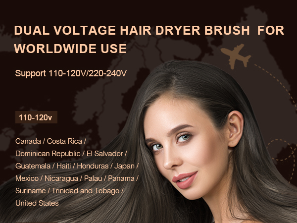 Travel Hair Dryer Brush Instruction
