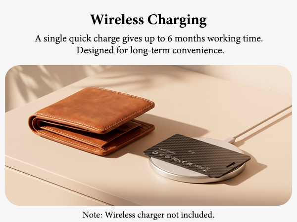 wireless charging tracker card, Say Goodbye to Disposable Batteries