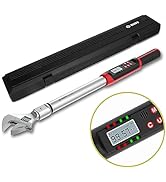 Hvac Torque Wrench 5-99.6 ft.lb/6.8-135 N.m, 14×18 mm Open End Torque Wrench, 38 mm Adjustable Ja...