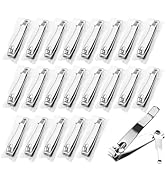 Individually Wrapped Nail Clippers Stainless Steel Fingernail Clippers Bulk, Sturdy Toenail Clipp...