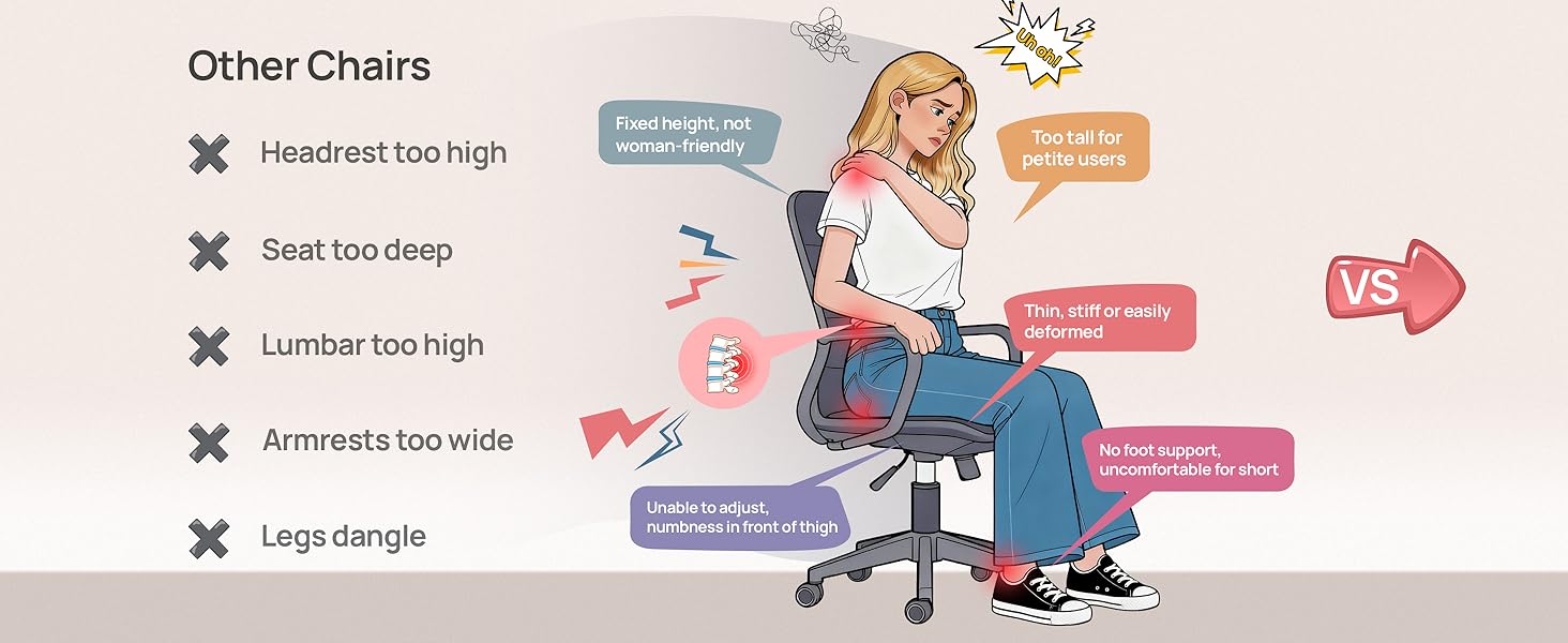 petite office chair