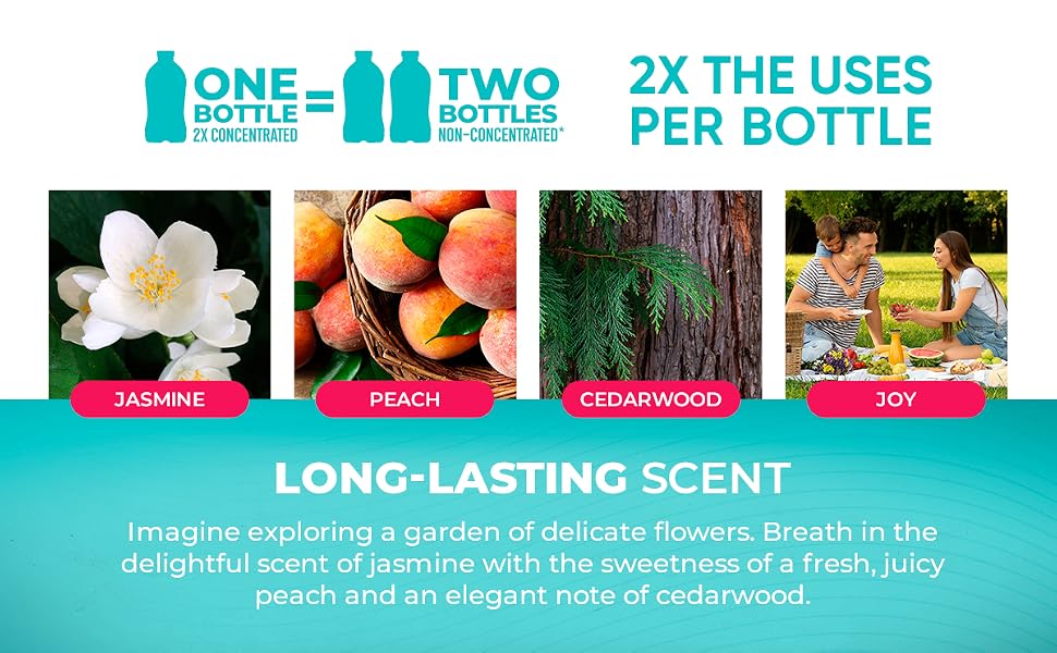 long lasting scent with 2x the uses 