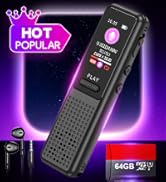 64GB Voice Recorder - Upgraded Digital Voice Activated Recorder with AI Noise Reduction Technolog...