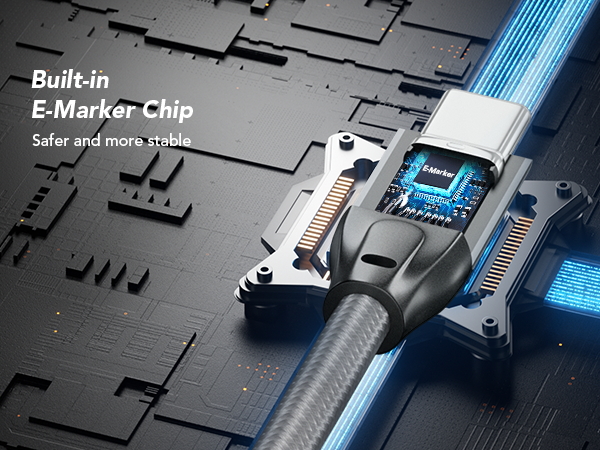 USB C Cable 3.2 240W fast charging high speed 20gbps data transfer 4k usb type-c monitor cable