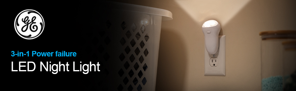 GE 3-in-1 LED Power Failure Night Light