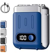 Mini Electric Shaver for Men, Portable Travel Double Ring Beard Razor | Pocket Portable Design, F...