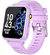 Cosjoype Kids Game Smart Watch Gifts for Girls Age 4-12, 24 Puzzle Games HD Touch Screen Smart Wa...