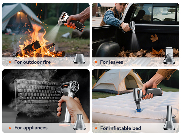 wolfbox air duster for inflatable bed, mini blower