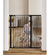 COMOMY 42" Extra Tall Baby Gate for Stairs Doorways, Fits Openings 29.5" to 43.3" Wide, Auto Clos...