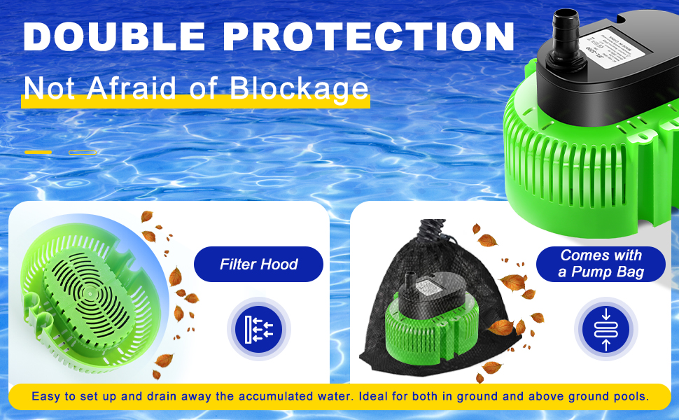 submersible pool cover pump