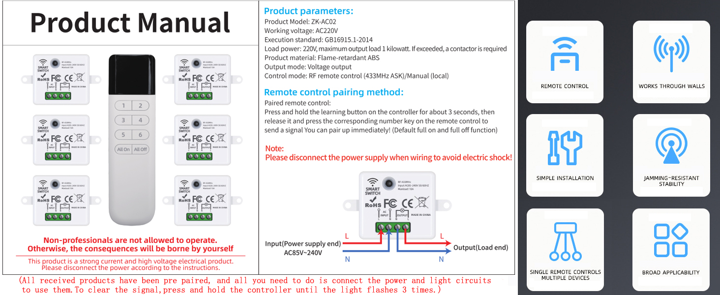 Wireless Light Switch System