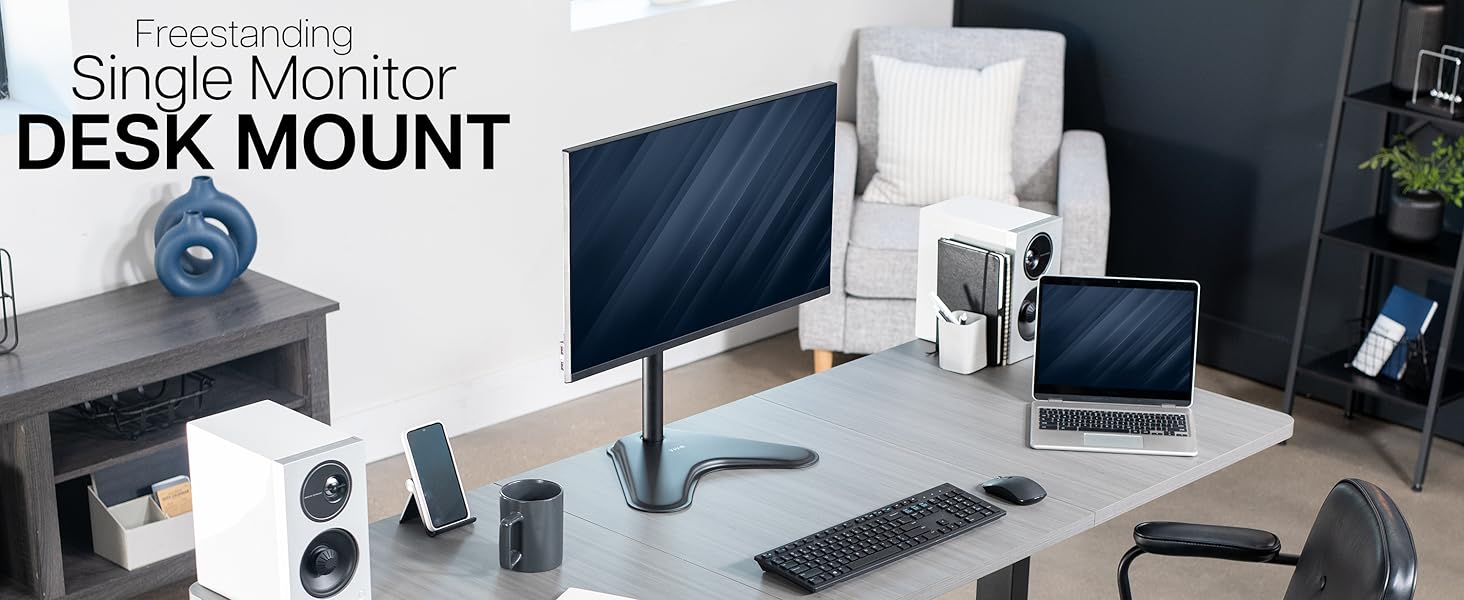 Free Standing Single Monitor Stand
