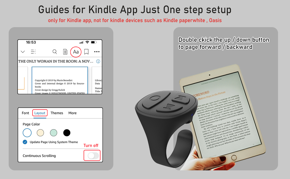 Page turner for iPad