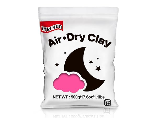 Modeling Clay, Pink Air Dry, Squishy, Non-Toxic Magic Clay for Cosplay and Costumes