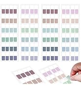 Sticky Index Tabs - 480 Repositionable Page Markers for Notebooks &amp; Books, Transparent Writable T...