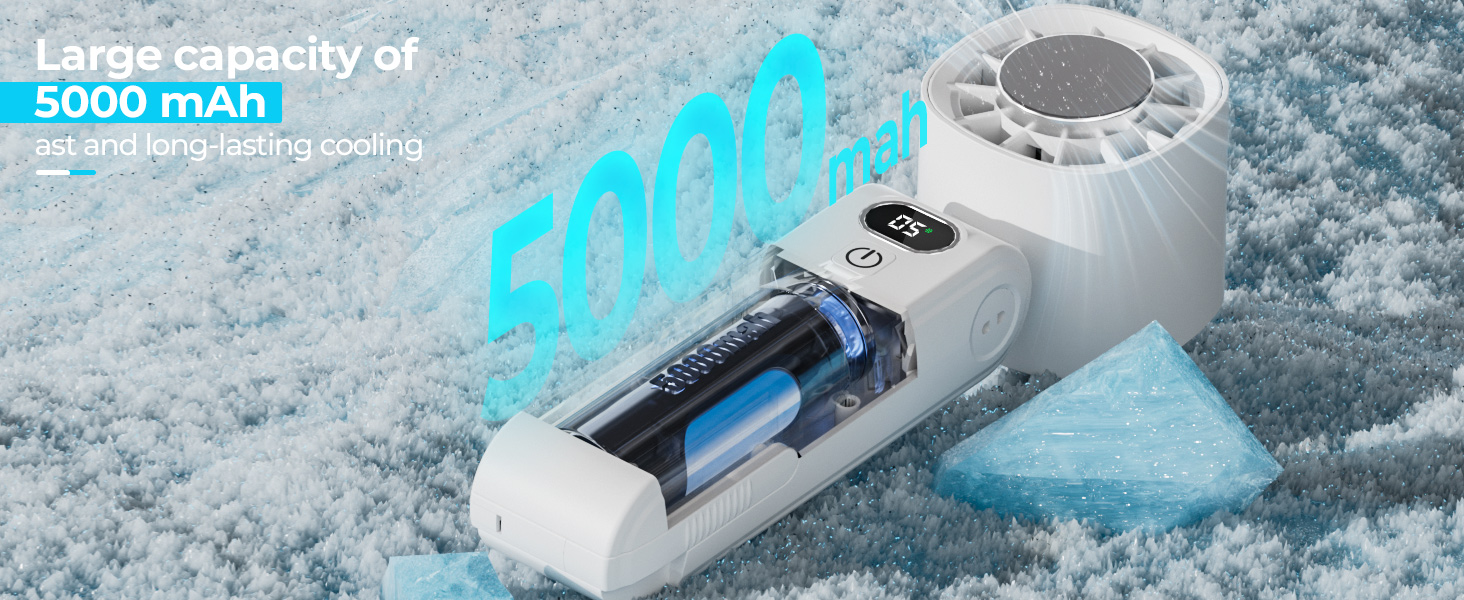 5000mAh large battery