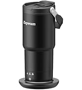 Kepwam Self-Heating Travel Mug 20oz, Temperature-Controlled Coffee Warmer Mug, Smart Travel Coffe...