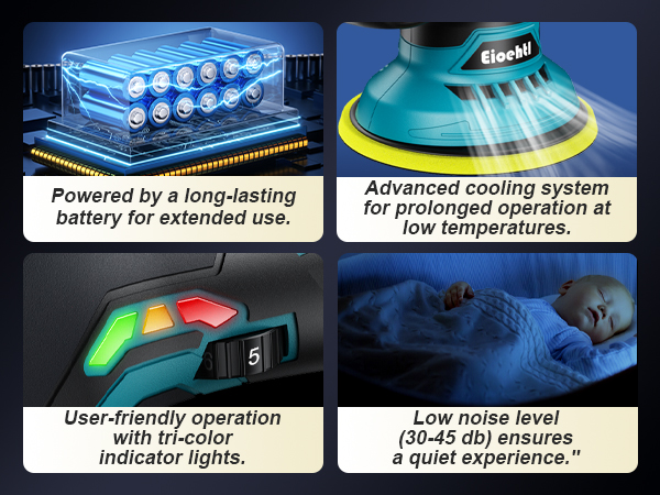 orbital polisher for cars - auto buffer polisher for car detailing - small polisher 