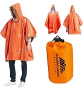 MODERN NEEDS Emergency Survival Jacket – Disposable Rain Ponchos for Adults with Hood | Waterproo...